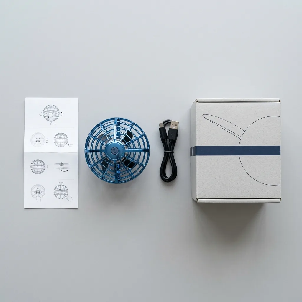 StarGlide Fly Ball Unboxing Layout